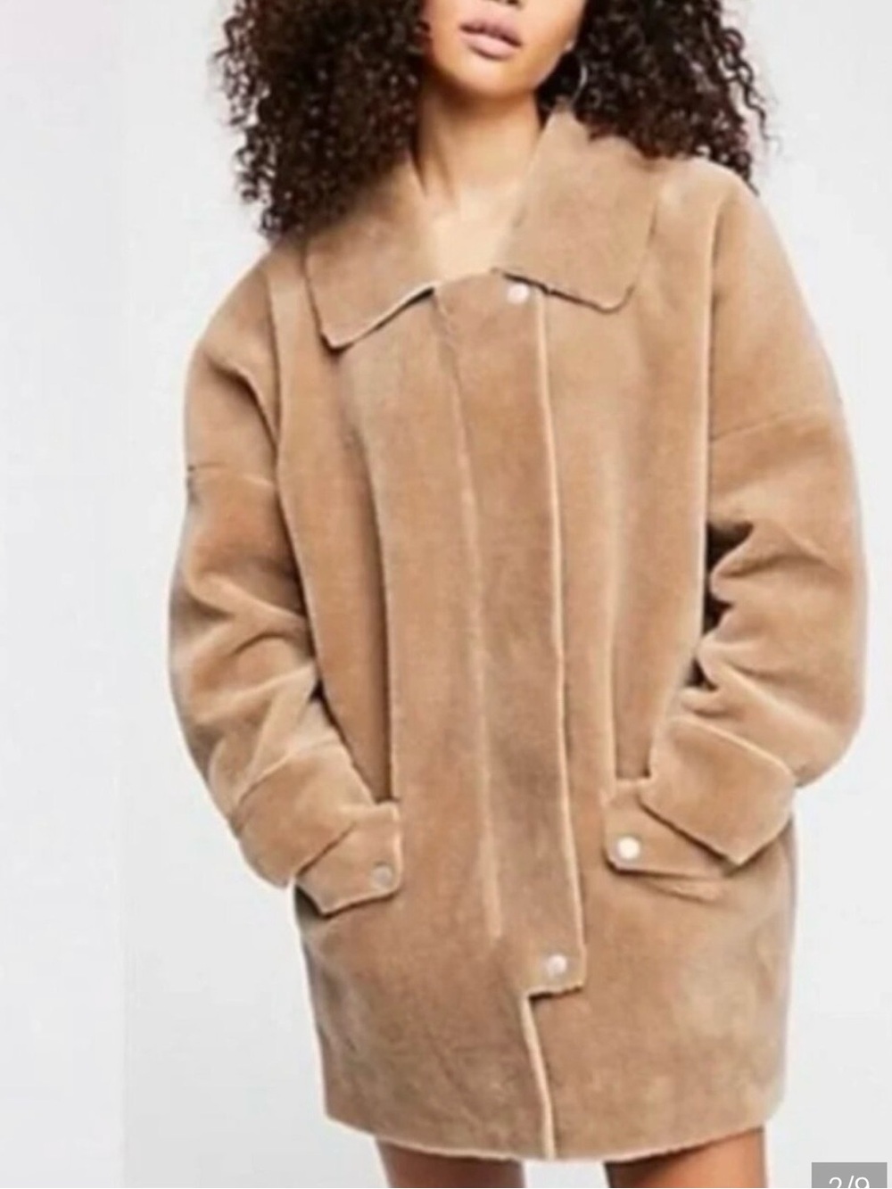 Free People Oversized Lindsay Faux Fur Jacket